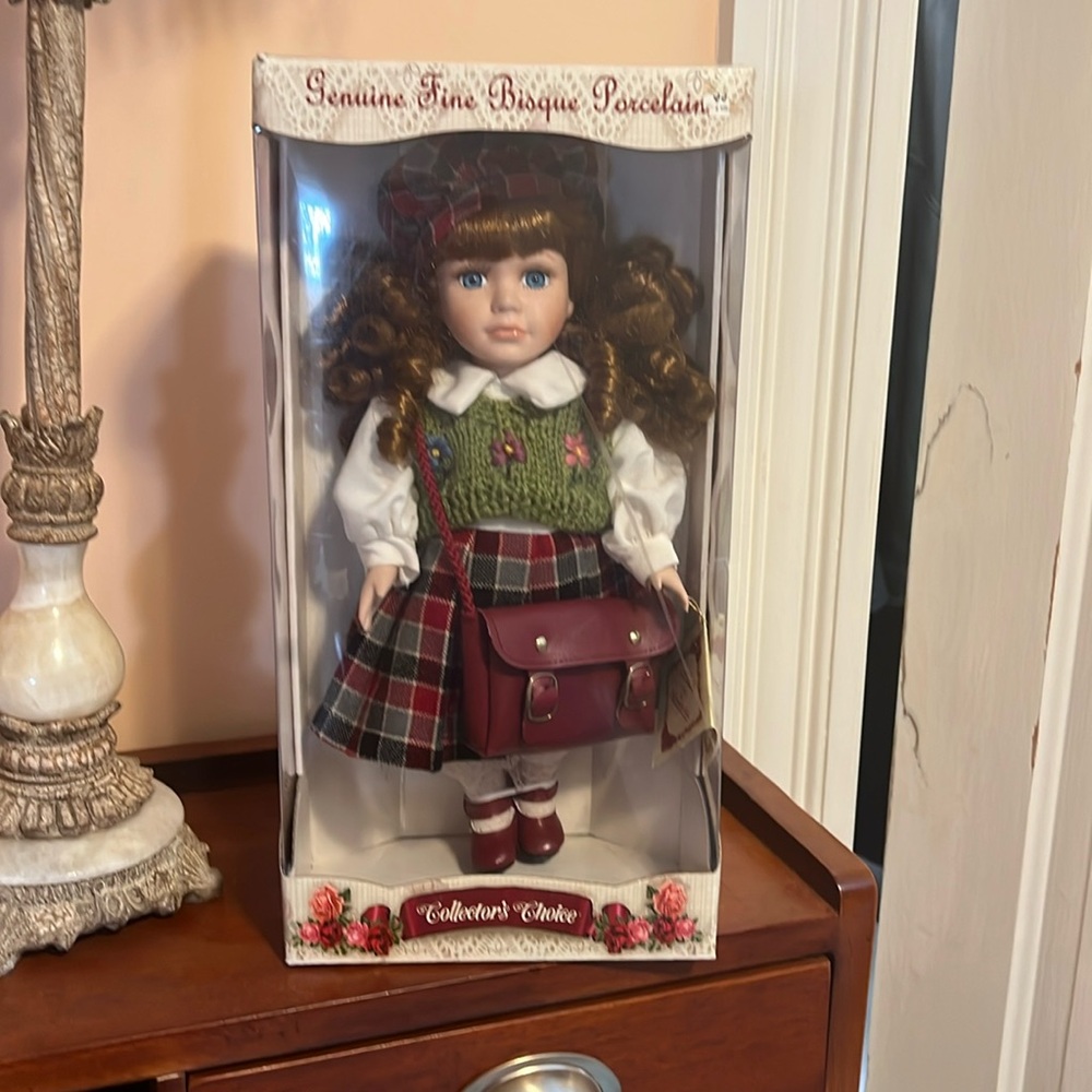 Doll genuine fine bisque porcelain